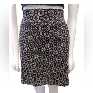 Mandala  Mini Made In Canada Black Grey Skirt Size Large